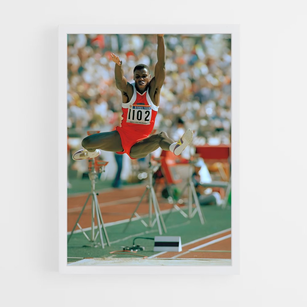 Poster Carl Lewis Athletism Édition chic – affiche Athlétisme (vue 3)